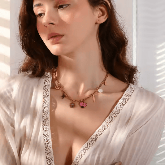 Heart & Charms Necklace - Los Jewels