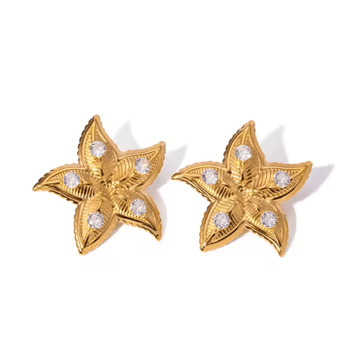 Hidden Star Earrings - Los Jewels