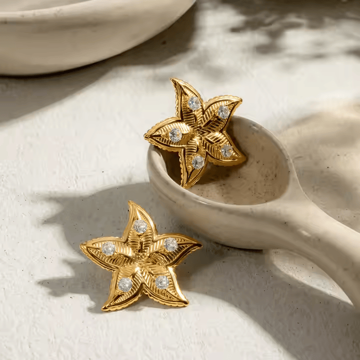 Hidden Star Earrings - Los Jewels