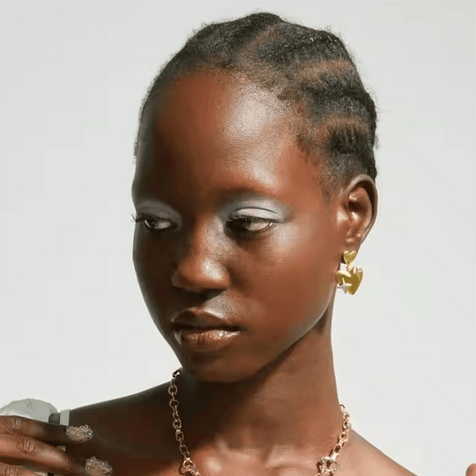 Sterling Double Heart Earrings - Los Jewels