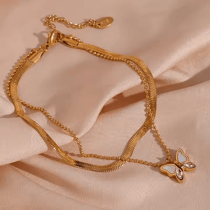Mariposa Blade Chain Anklet - Los Jewels