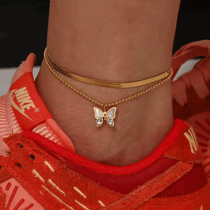 Mariposa Blade Chain Anklet - Los Jewels
