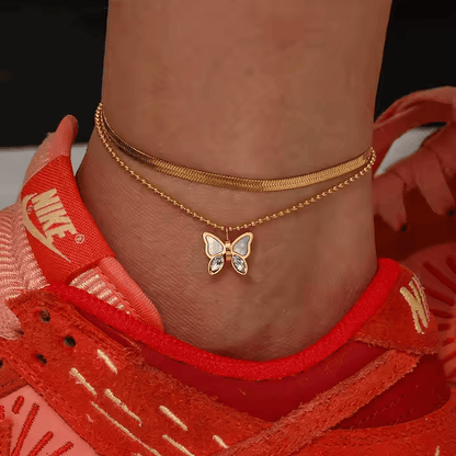 Mariposa Blade Chain Anklet - Los Jewels