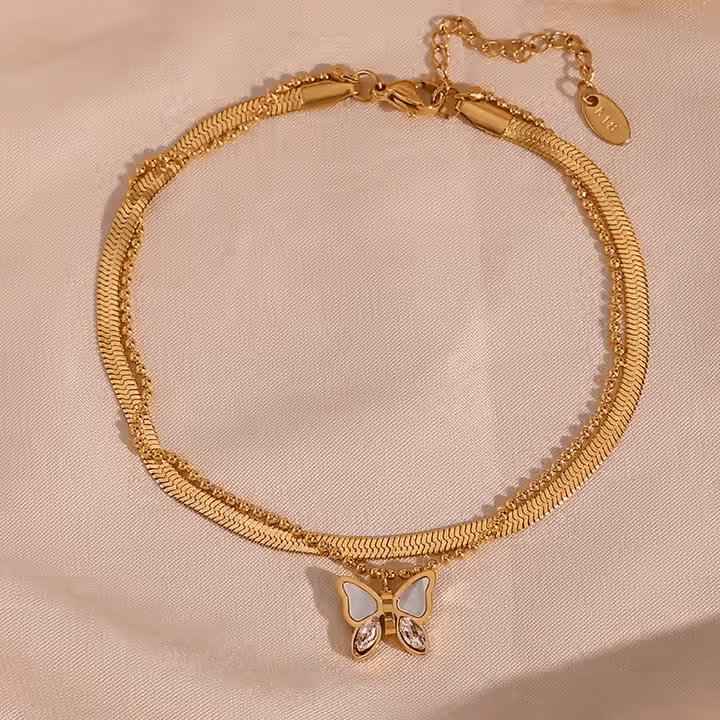 Mariposa Blade Chain Anklet - Los Jewels